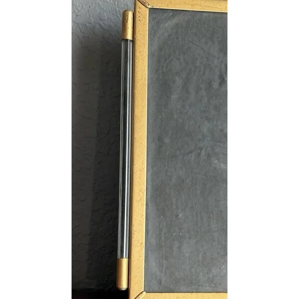 VtG Matson Hollywood Regency Gold Tone Lucite Side Column Picture Frame Art Deco